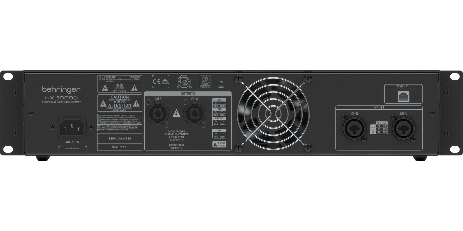 AMPLIFICADOR BEHRINGER PODER NX3000D - Image 4