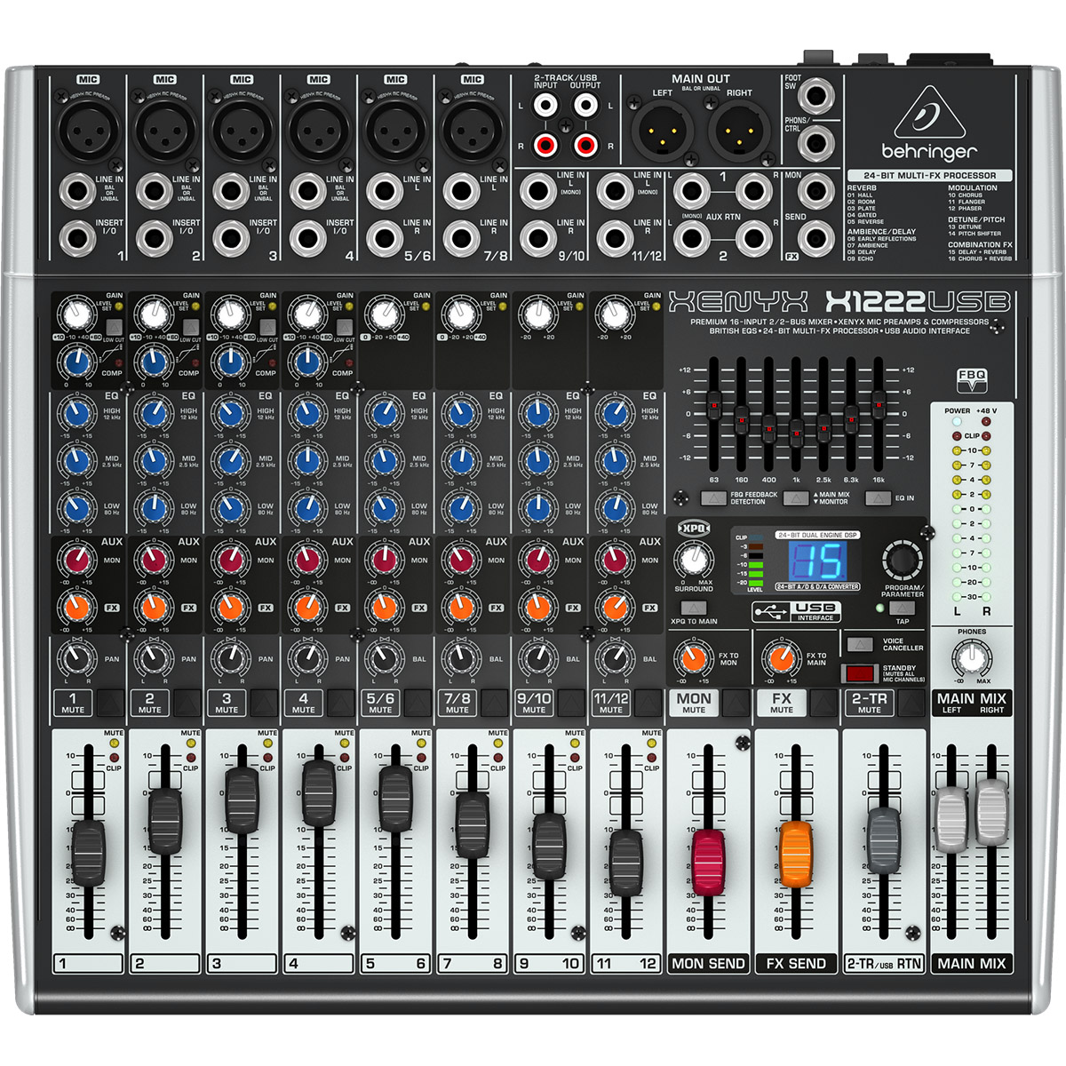 MEZCLADORA BEHRINGER MOD. X1222USB - Image 2
