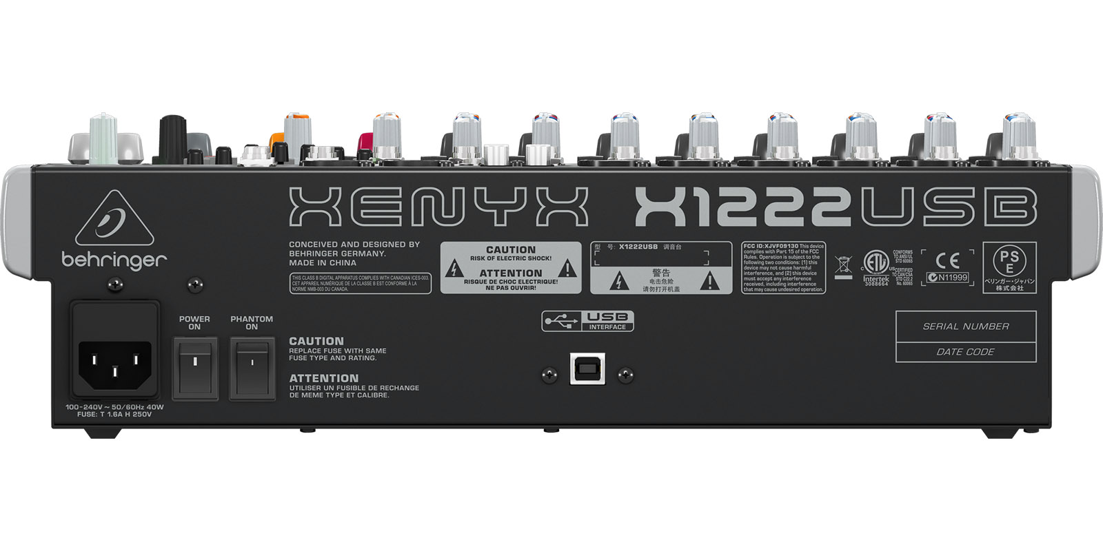MEZCLADORA BEHRINGER MOD. X1222USB - Image 4