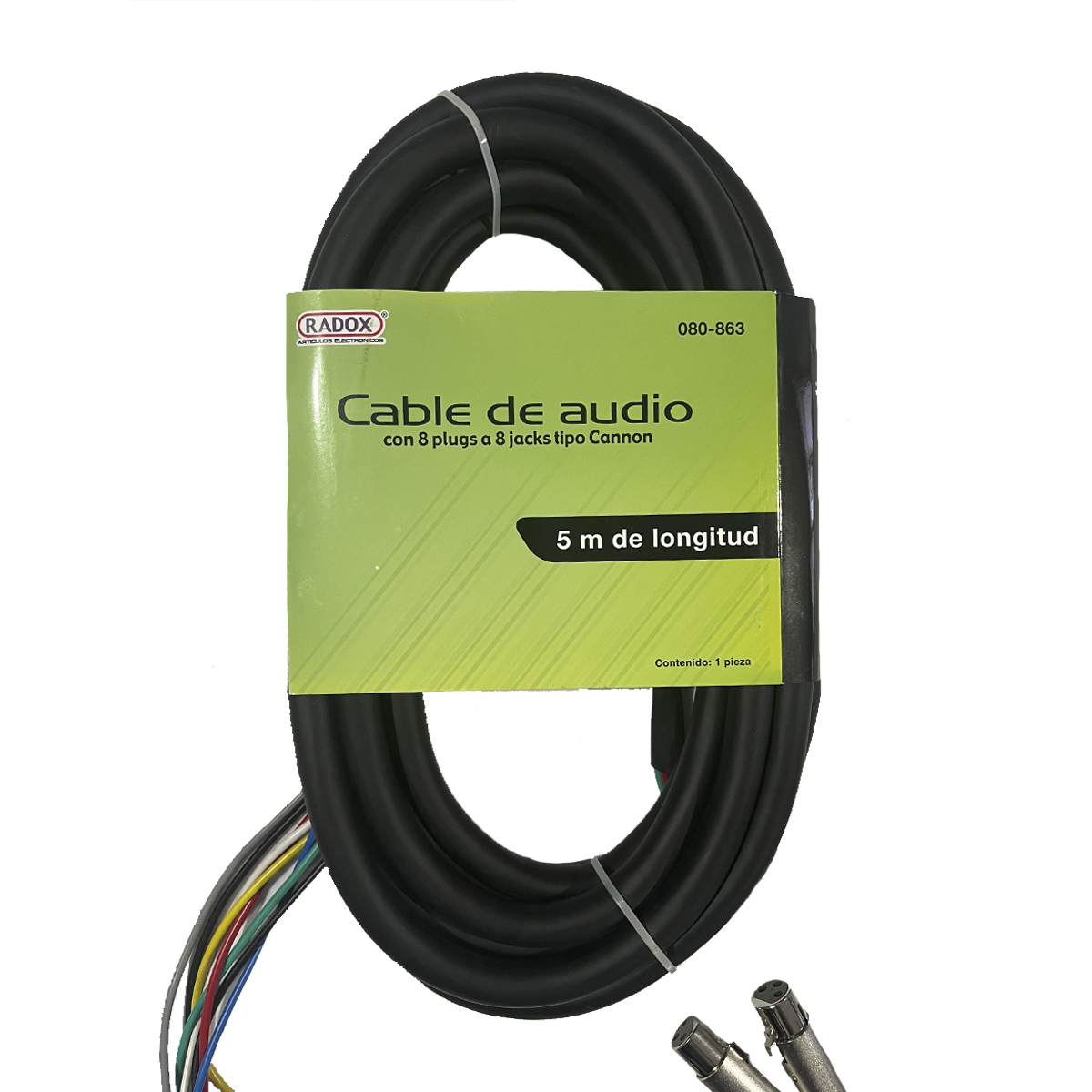 Subsnake De 8 Canales 5 Metros Radox V&C Audio