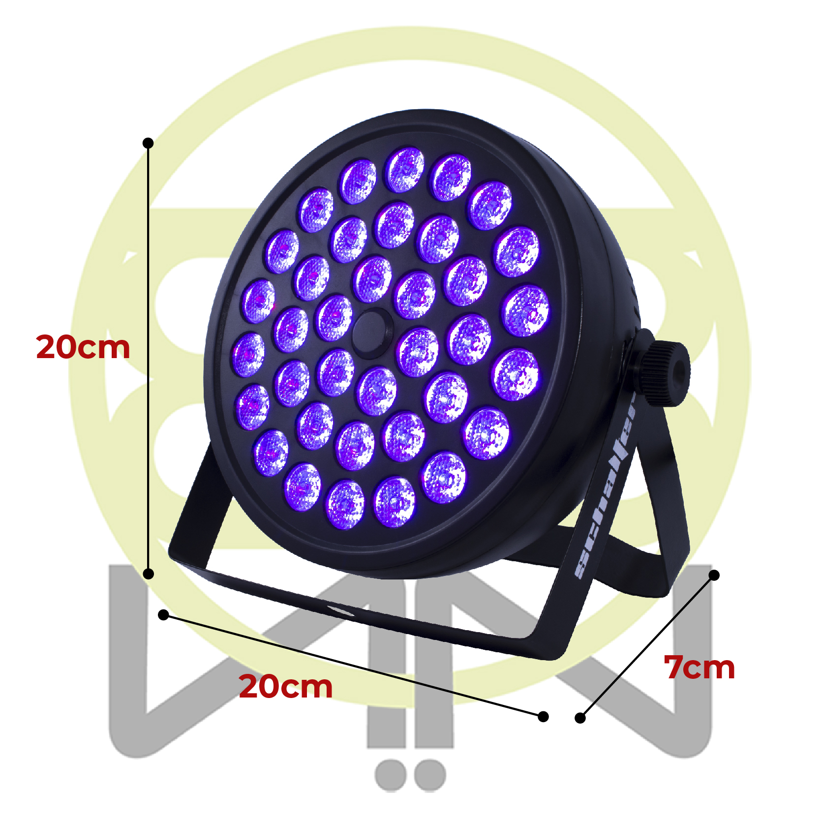 Cañon Led Schalter S-par36x3rc Rgb Full Color C/ Control Remoto - Image 5
